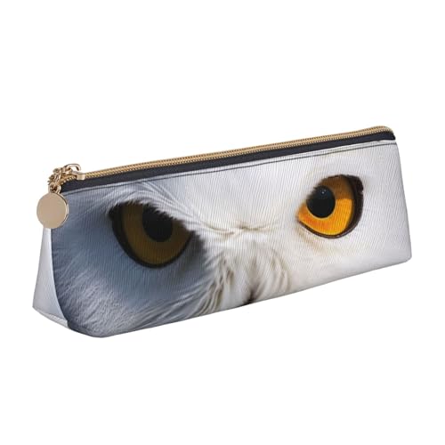 STVYUKL Federmäppchen mit schneebedeckten Eulen-Augen, stilvolles Federmäppchen, schlankes Federmäppchen mit Reißverschluss, Kosmetiktasche aus Leder für Arbeit, Büro STVYUKL Federmäppchen mit schneebedeckten Eulen-Augen, stilvolles Federmäppchen, schlankes Federmäppchen mit Reißverschluss, Kosmetiktasche aus Leder für Arbeit, Büro von STVYUKL