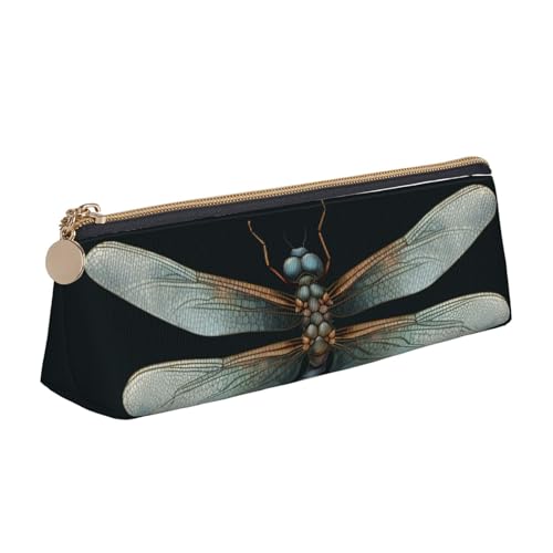 STVYUKL Libellen-Federmäppchen, stilvolles Federmäppchen, schlankes Federmäppchen mit Reißverschluss, Leder-Kosmetik-Make-up-Tasche für Arbeit, Büro STVYUKL Libellen-Federmäppchen, stilvolles Federmäppchen, schlankes Federmäppchen mit Reißverschluss, Leder-Kosmetik-Make-up-Tasche für Arbeit, Büro von STVYUKL