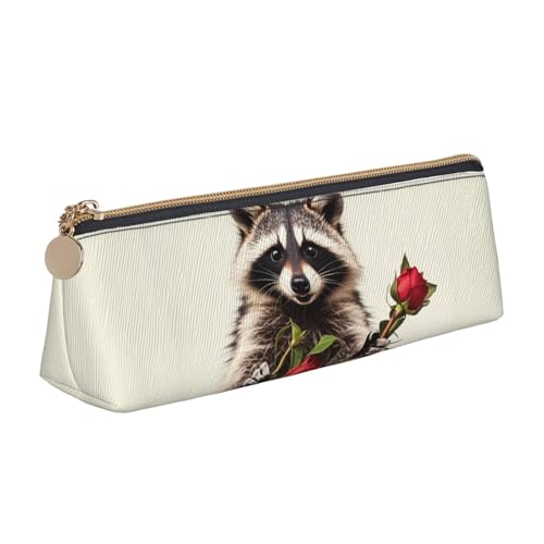 STVYUKL Lustiges Waschbär-Federmäppchen, stilvolles Federmäppchen, schlankes Federmäppchen mit Reißverschluss, Leder-Kosmetik-Make-up-Tasche für Arbeit, Büro STVYUKL Lustiges Waschbär-Federmäppchen, stilvolles Federmäppchen, schlankes Federmäppchen mit Reißverschluss, Leder-Kosmetik-Make-up-Tasche für Arbeit, Büro von STVYUKL