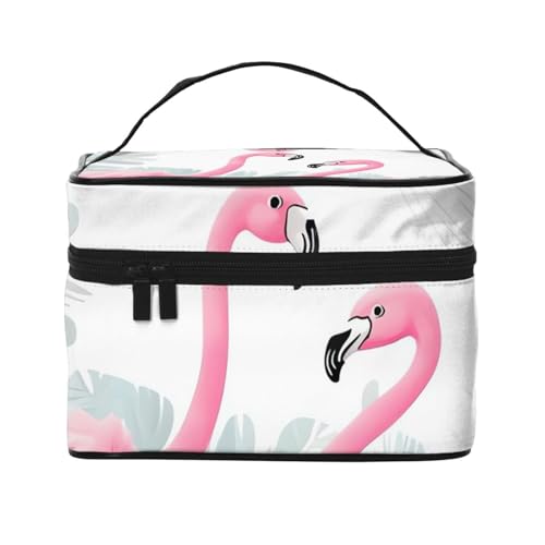 STVYUKL Make-up-Tasche für Damen, wasserdicht, tragbar, Reise-Kosmetiktasche, großes Fassungsvermögen, Griff oben, Reißverschluss, Make-up-Organizer von STVYUKL