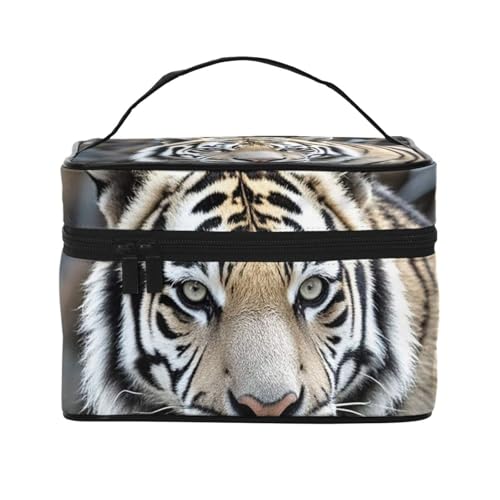 STVYUKL Make-up-Tasche für Damen, wasserdicht, tragbar, Reise-Kosmetiktasche, großes Fassungsvermögen, Griff oben, Reißverschluss, Make-up-Organizer von STVYUKL