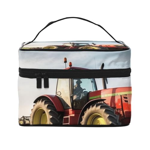 STVYUKL Make-up-Tasche für Damen, wasserdicht, tragbar, Reise-Kosmetiktasche, großes Fassungsvermögen, Kulturbeutel, Tragegriff oben, Reißverschluss, Make-up-Organizer von STVYUKL