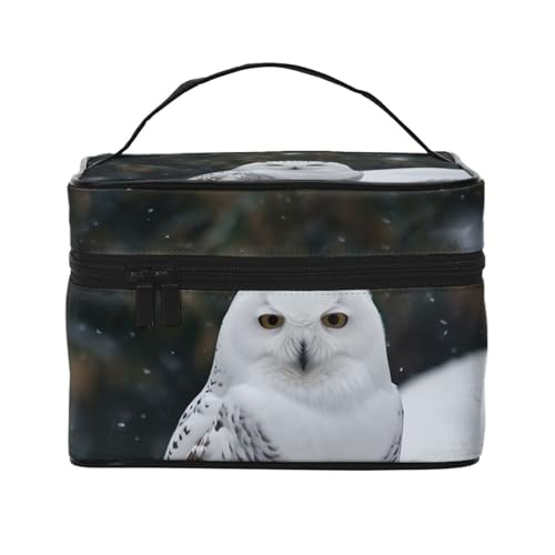 STVYUKL Make-up-Tasche für Damen, wasserdicht, tragbar, Reise-Kosmetiktasche, großes Fassungsvermögen, Kulturbeutel, Tragegriff oben, Reißverschluss, Make-up-Organizer von STVYUKL