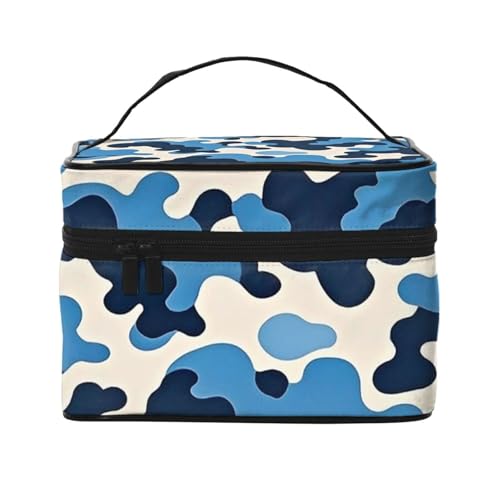 STVYUKL Make-up-Tasche für Damen, wasserdicht, tragbar, Reise-Kosmetiktasche, großes Fassungsvermögen, mit Tragegriff oben, Reißverschluss, Make-up-Organizer von STVYUKL