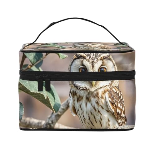 STVYUKL Make-up-Tasche für Damen, wasserdicht, tragbar, Reise-Kosmetiktasche, großes Fassungsvermögen, mit Tragegriff oben, Reißverschluss, Make-up-Organizer von STVYUKL