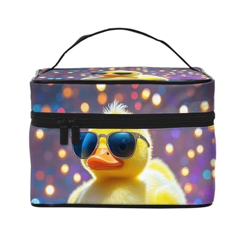 STVYUKL Make-up-Tasche mit Sonnenbrille, wasserdicht, tragbar, Reise-Kosmetiktasche, großes Fassungsvermögen, Kulturbeutel mit Tragegriff oben, Make-up-Organizer von STVYUKL