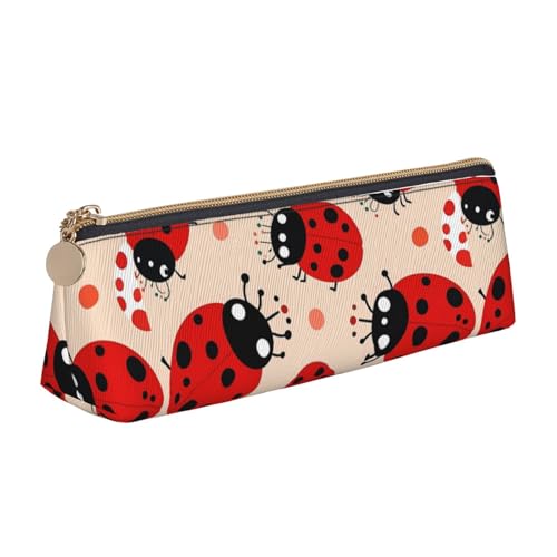STVYUKL Niedliches Marienkäfer-Federmäppchen, stilvolles Federmäppchen, schlankes Federmäppchen mit Reißverschluss, Kosmetiktasche aus Leder für Arbeit, Büro STVYUKL Niedliches Marienkäfer-Federmäppchen, stilvolles Federmäppchen, schlankes Federmäppchen mit Reißverschluss, Kosmetiktasche aus Leder für Arbeit, Büro von STVYUKL