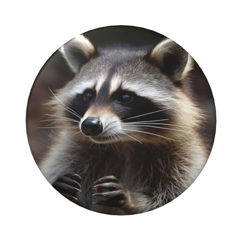 Waschbär-Knopfnadeln, 6,1 cm, rund, Metall, personalisierbar, Bild, Foto, Anstecknadel-Set für Bastelbedarf, Weihnachten, DIY-Projekte, 1 Stück von STVYUKL