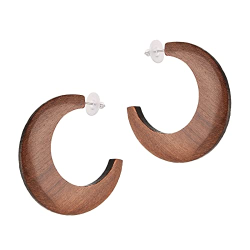 STWTR Damen Naturholz Ohrringe Mode Ohrringe Geometrische Form Retro Ohrring Set Naturholz Hohl Halbkreis Ohrringe Holz Nicht bekannt, Holz, nicht bekannt STWTR Damen Naturholz Ohrringe Mode Ohrringe Geometrische Form Retro Ohrring Set Naturholz Hohl Halbkreis Ohrringe Holz Nicht bekannt, Holz, nicht bekannt von STWTR