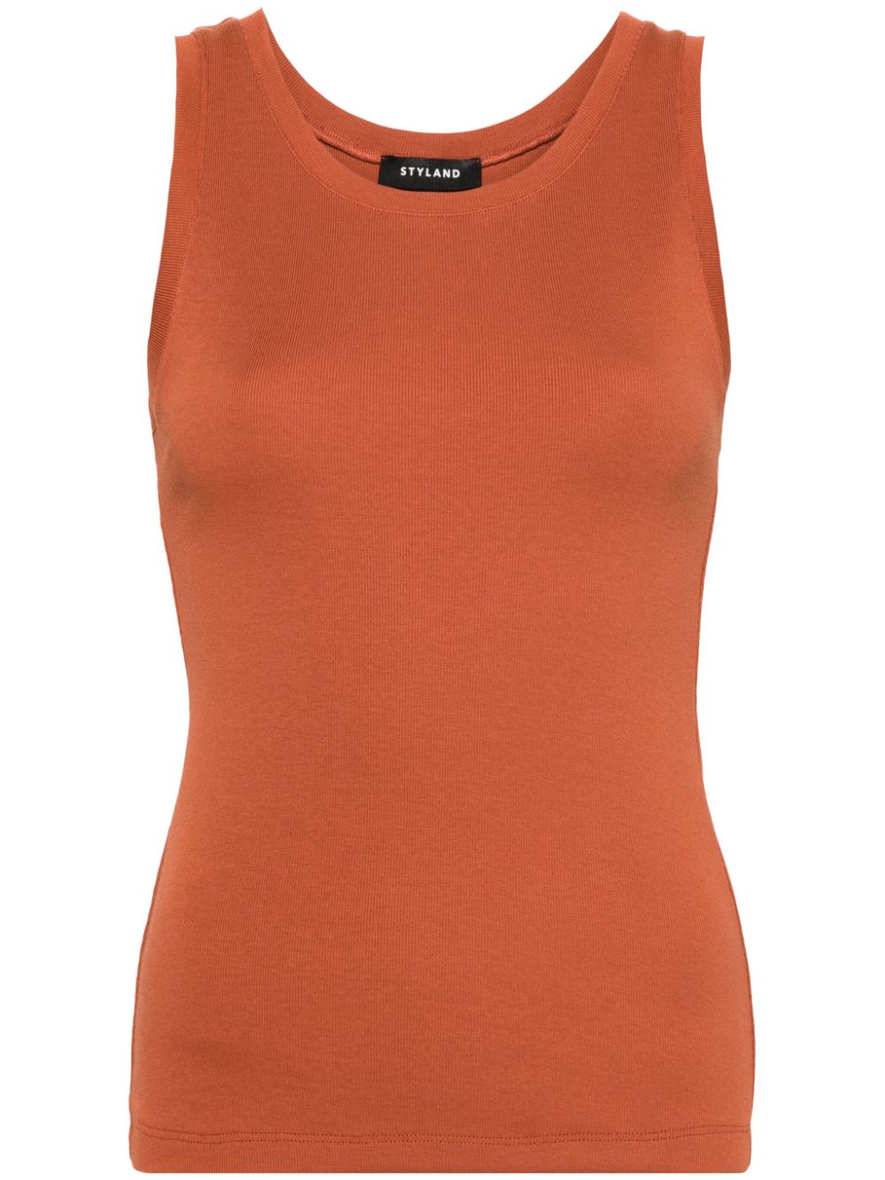 STYLAND Geripptes Top - Orange von STYLAND