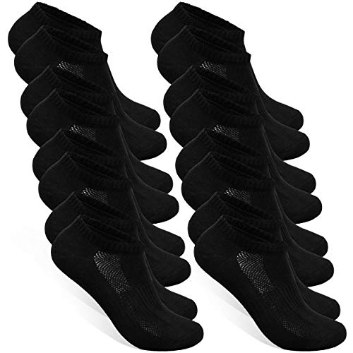 STYLE FOREVER Sneaker Socken Damen und Herren 8 Paar (8x Schwarz, 43-46) von STYLE FOREVER