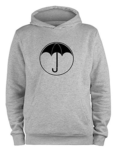 STYLETEX23 Kapuzenpullover #2 Umbrella Logo Schule Ut Malum Pluvia, XL grau von STYLETEX23