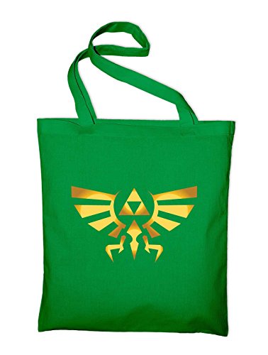 STYLETEX23 Triforce Logo Symbol Jutebeutel Baumwolltasche, grün von STYLETEX23