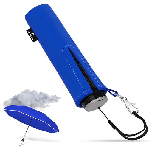STYNGARD Regenschirm Kinder mit Sicherheitsreflektoren und Reflektorband - Kinder Regenschirm Mädchen & Junge - Kinderschirm - Schirm für Schulranzen Modell STOCKHOLM (Blau) von STYNGARD