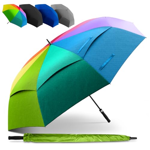 STYNGARD XXL Regenschirm Groß Sturmfest [Ø 130 cm] - Golfschirm mit Doppelbespannung für maximalen Wind- und Regenschutz Modell - Regenschirm für 2 Personen - BELFAST von STYNGARD
