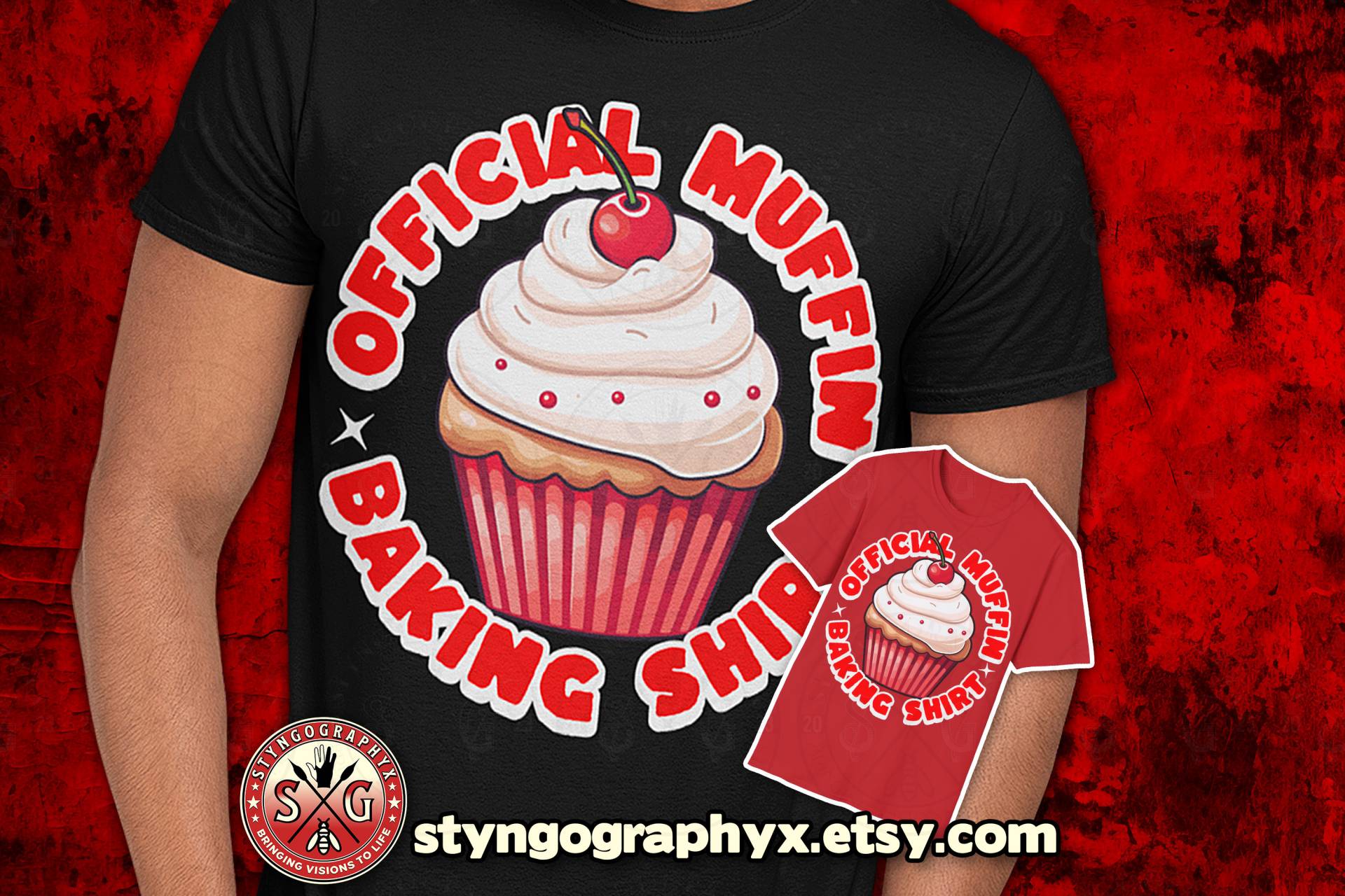 Muffin T-Shirt, Bakery Shirt, Foodie Gift For Baking Lover, Mothers Day Present Muffin T-Shirt, Bakery Shirt, Foodie Gift For Baking Lover, Mothers Day Present von STYNGoGRAPHYX