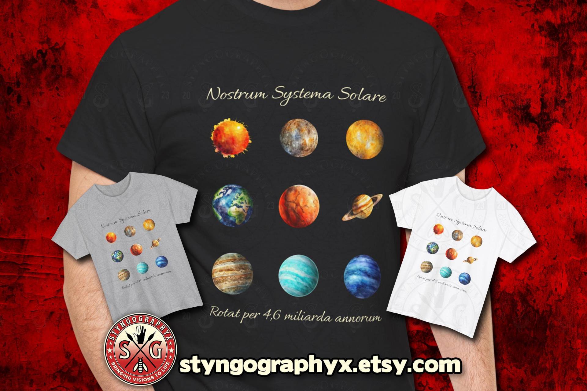 Sonnensystem | Solar System Grid Outer Space Apparel Gift For Astronomy Fans Sonnensystem | Solar System Grid Outer Space Apparel Gift For Astronomy Fans von STYNGoGRAPHYX