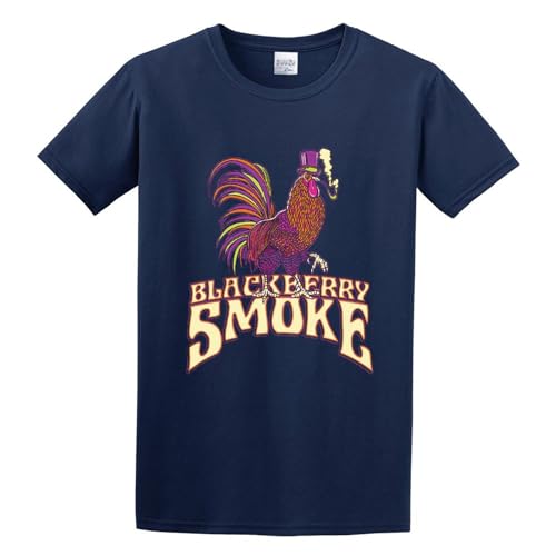 STYUAN BlackBerry Smoke Men's 100% Cotton Casual T-Shirt Size L von STYUAN