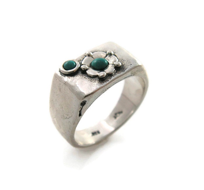Signierter Blumen Ring in Türkis. Sterling Silber Türkis Signiert. Blume Ring. | Sr9571-240. Geburtstagsgeschenk, Schmuck Signierter Blumen Ring in Türkis. Sterling Silber Türkis Signiert. Blume Ring. | Sr9571-240. Geburtstagsgeschenk, Schmuck von STarLighTstudiO3