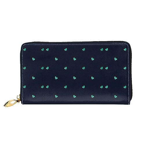 STejar Damen-Geldbörse mit schönem blauem Hintergrund, Leder, große Kapazität, Clutch, Handy-Clutch, Kreditkartenhalter, Schwarz, Einheitsgröße, modern, Schwarz , Einheitsgröße, Modern von STejar