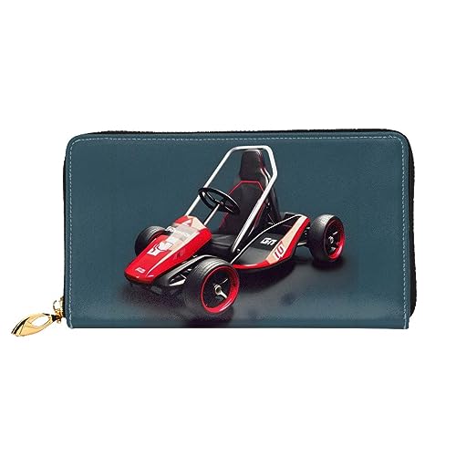 STejar Mini Kart Damen-Geldbörse, Leder, große Kapazität, Clutch, Handy-Clutch, Kreditkartenhalter, Schwarz, Einheitsgröße, modern, Schwarz , Einheitsgröße, Modern von STejar