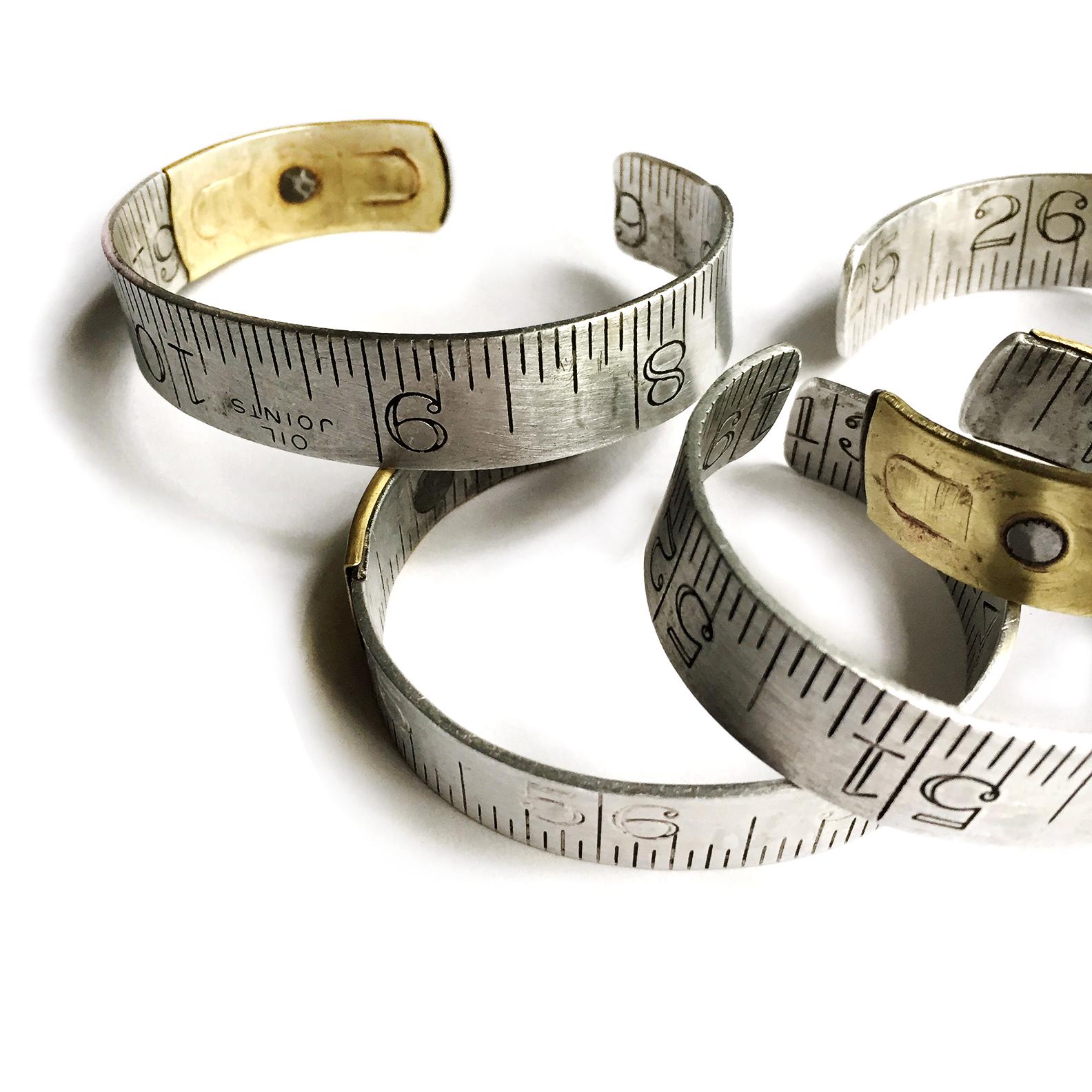 Lineal Armband Vintage Zweckentfremdet Upcycled Aluminium Messing Manschette Size Large 10 Lineal Armband Vintage Zweckentfremdet Upcycled Aluminium Messing Manschette Size Large 10 von SToNZ