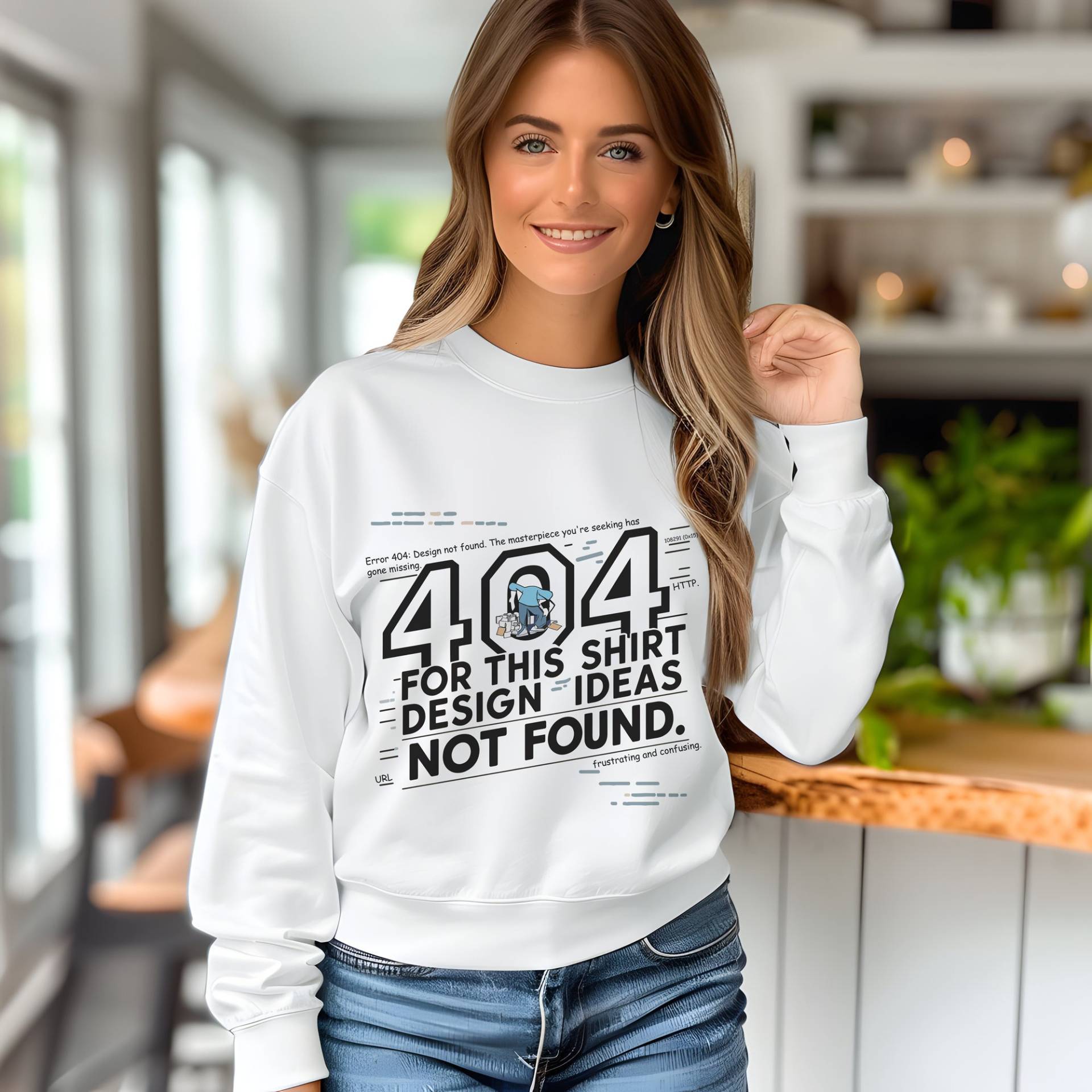 Error 404, Design Ideas Not Found Sweatshirt, Computer Humor, Sarcastic Shirt, Funny Sweatshirt, Coder Sweatshirt Webmaster von STstyleDesigns