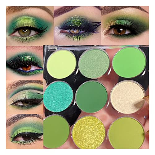SUAKE Lidschatten-Palette Grün Matt Shimmer 9 Farben Lidschatten Palette Hellgrün Hochpigmentiert Lidschatten Dunkelgrün Palette Glänzend Grün Matt Mix Ball Make-up SUAKE Lidschatten-Palette Grün Matt Shimmer 9 Farben Lidschatten Palette Hellgrün Hochpigmentiert Lidschatten Dunkelgrün Palette Glänzend Grün Matt Mix Ball Make-up von SUAKE