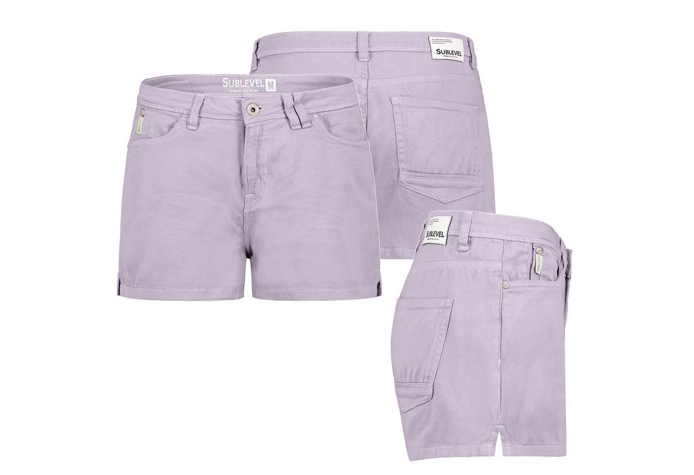 SUBLEVEL Bermudas Damen Jeans Shorts Bermuda Kurze Hose Short Denim Stretch Hotpants von SUBLEVEL