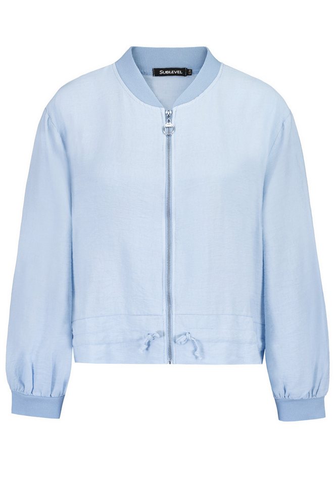 SUBLEVEL Blouson Leichte Blouson Bomberjacke mit Zip und Biker Design Bomber_Jacket SUBLEVEL Blouson Leichte Blouson Bomberjacke mit Zip und Biker Design Bomber_Jacket von SUBLEVEL