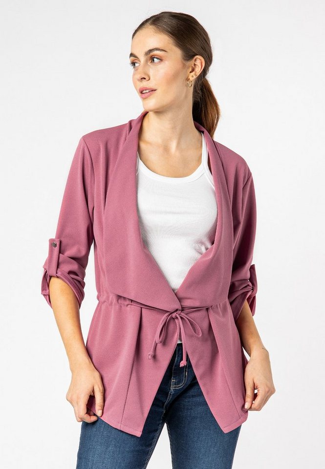 SUBLEVEL Blusenblazer Blazer zum Binden von SUBLEVEL