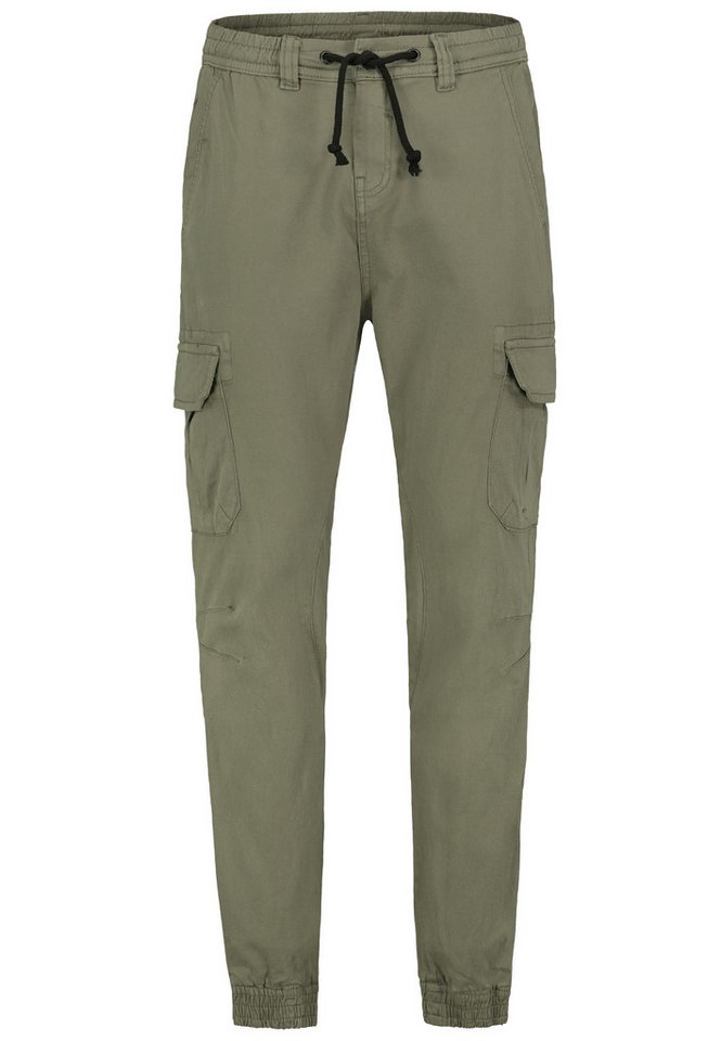 SUBLEVEL Cargohose mit elastischen Bündchen und Kordelzug Jogger Pants von SUBLEVEL