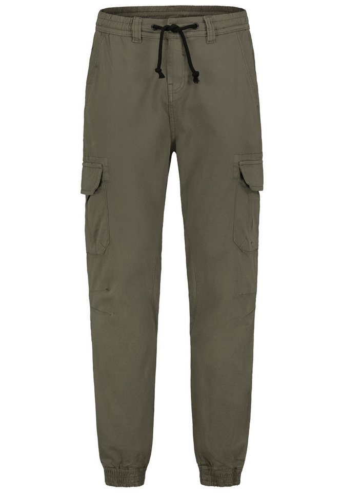 SUBLEVEL Cargohose mit elastischen Bündchen und Kordelzug Jogger Pants von SUBLEVEL