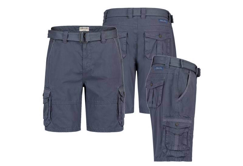 SUBLEVEL Cargoshorts Herren Cargo Shorts kurze Hose Bermuda Knielang Short Sommer + Gürtel von SUBLEVEL