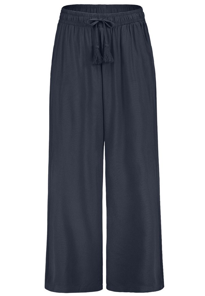 SUBLEVEL Chinos Damen Luftige Sommerhose Freizeit Weit geschnitten Stoffhose Musselin von SUBLEVEL