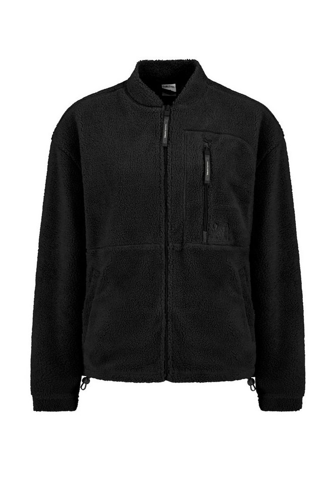SUBLEVEL Fleecejacke Damen Kuscheljacke mit Leistentaschen von SUBLEVEL