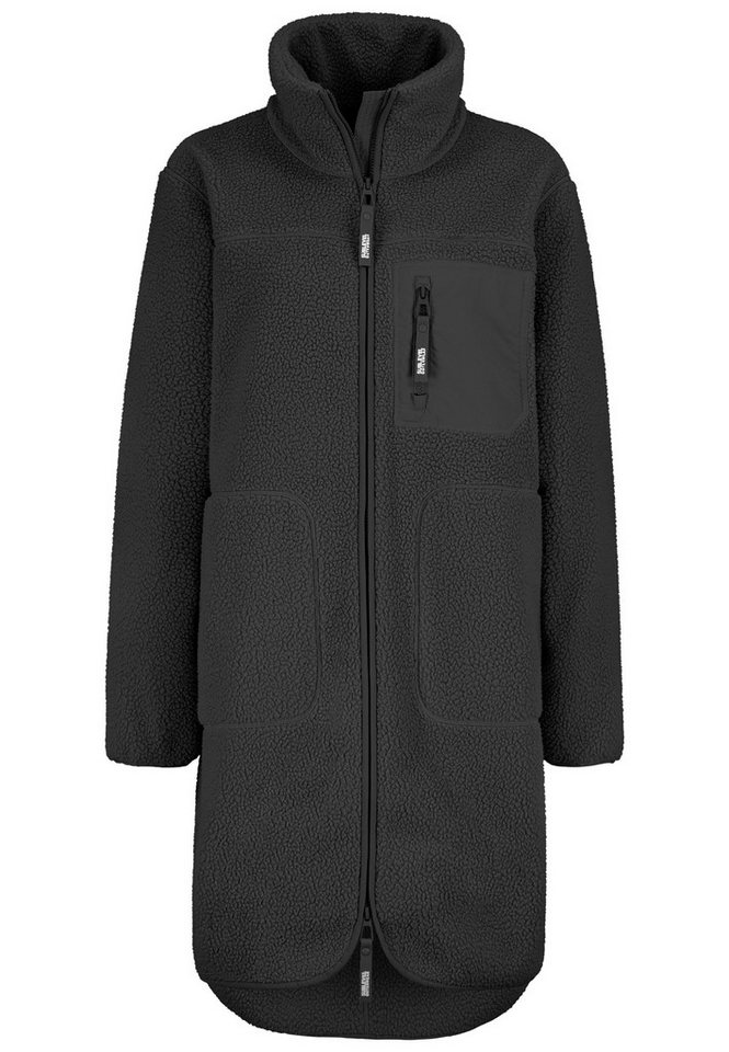 SUBLEVEL Fleecejacke Damen Leo Teddyfleece Kuschelig Übergangsjacke Jacke Outdoor Jacke von SUBLEVEL