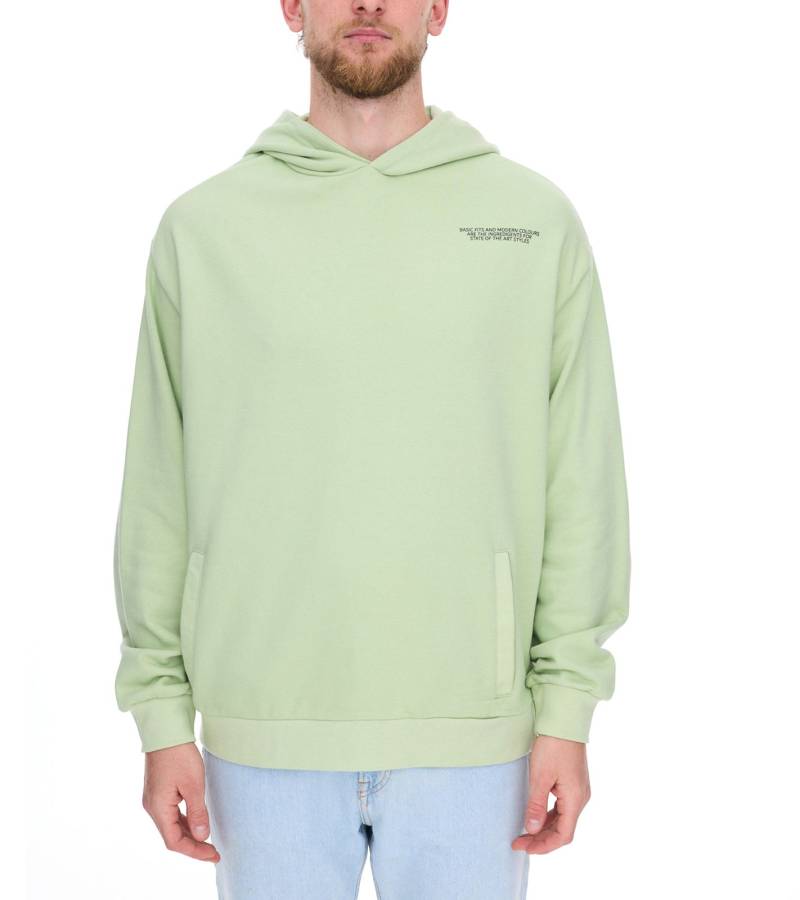 SUBLEVEL Herren Kapuzen-Pullover Baumwoll-Hoodie mit Eingriffstaschen Sweater H10014T21326A3 1220 Hellgrün von SUBLEVEL