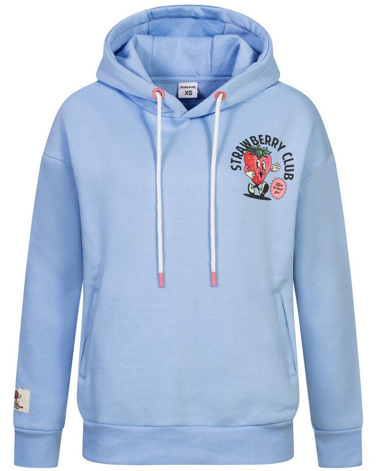 SUBLEVEL Hoodie Hoodie Sweater Kapuzenpullover Übergangs Kapuzen Sweatshirt Backprint von SUBLEVEL