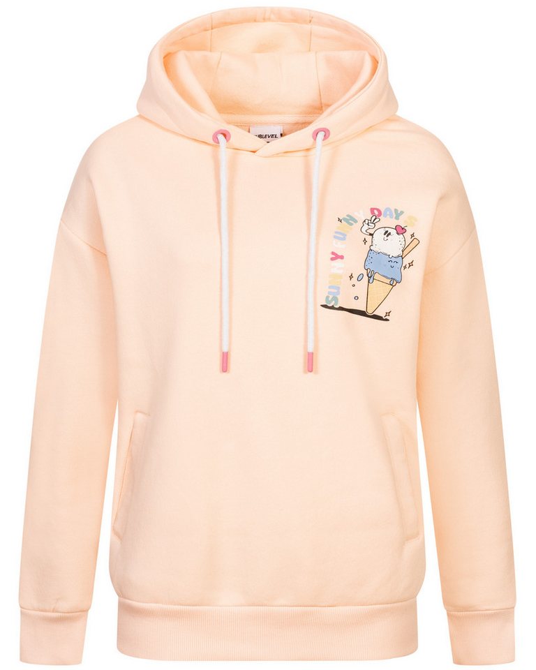 SUBLEVEL Hoodie Hoodie Sweater Kapuzenpullover Übergangs Kapuzen Sweatshirt Backprint von SUBLEVEL