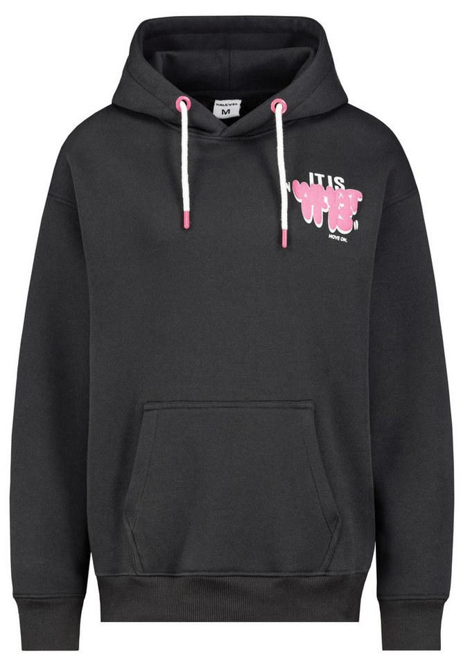 SUBLEVEL Hoodie Kapuzenpullover mit It Is What It Is-Print und Tasche Sweat it Is What It Is von SUBLEVEL