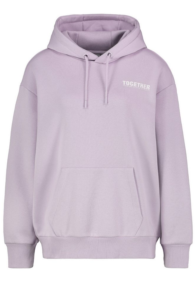SUBLEVEL Hoodie mit Kängurutasche und Schriftzug Sweat POWERFUL von SUBLEVEL