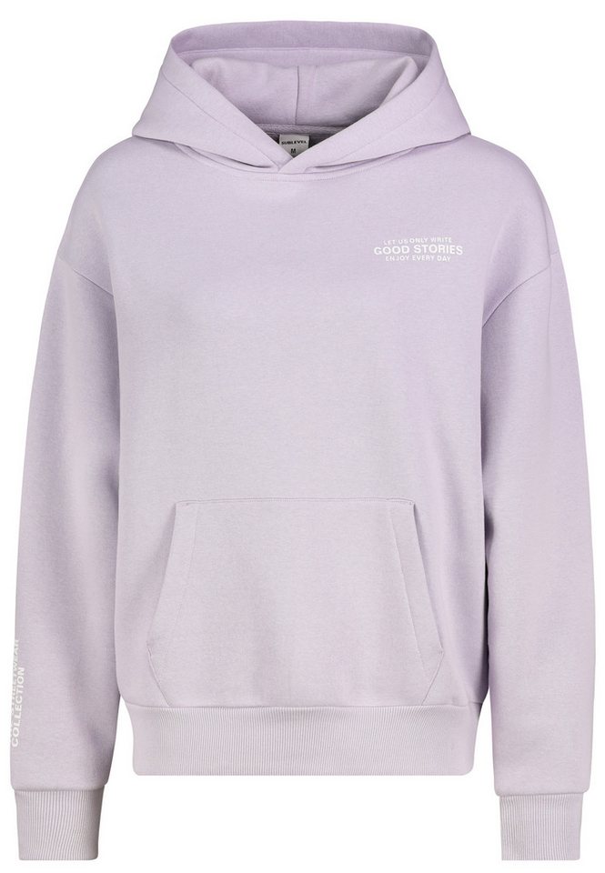 SUBLEVEL Hoodie mit Logo-Print und Kängurutasche Sweat von SUBLEVEL