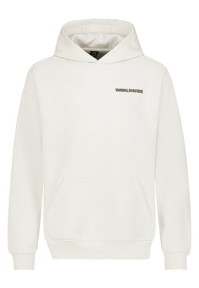 SUBLEVEL Hoodie mit Weltmotiv und Kängurutasche Sweat WORLDWIDE von SUBLEVEL