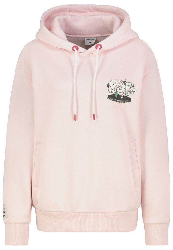 SUBLEVEL Hoodie Moderner Print Warm mit Kapuze (1-tlg) D10600BI02420-Hoodie von SUBLEVEL