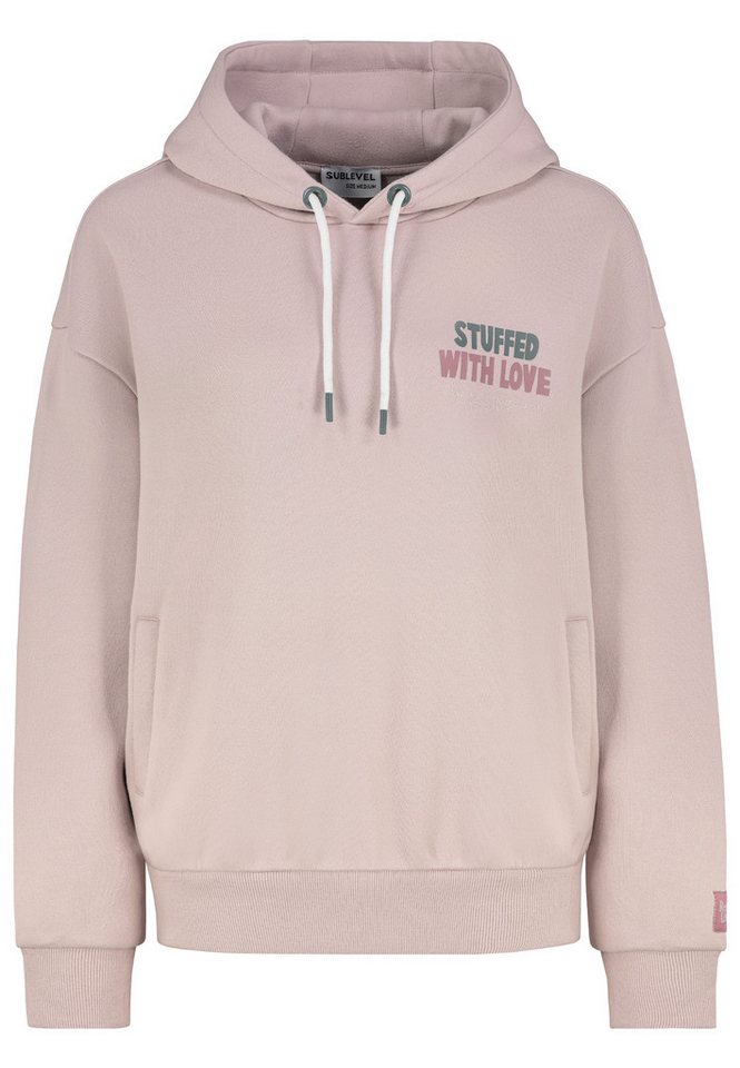 SUBLEVEL Hoodie Moderner Print Warm mit Kapuze (1-tlg) D10600BI02420-Hoodie von SUBLEVEL