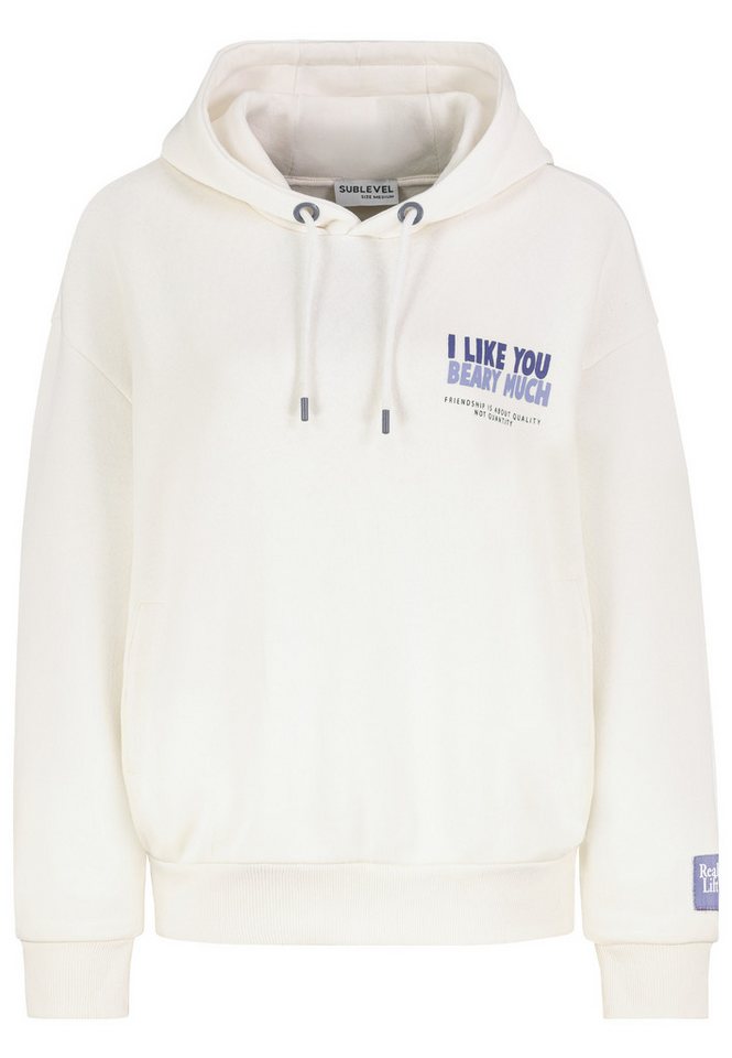 SUBLEVEL Hoodie Moderner Print Warm mit Kapuze (1-tlg) D10600BI02420-Hoodie von SUBLEVEL