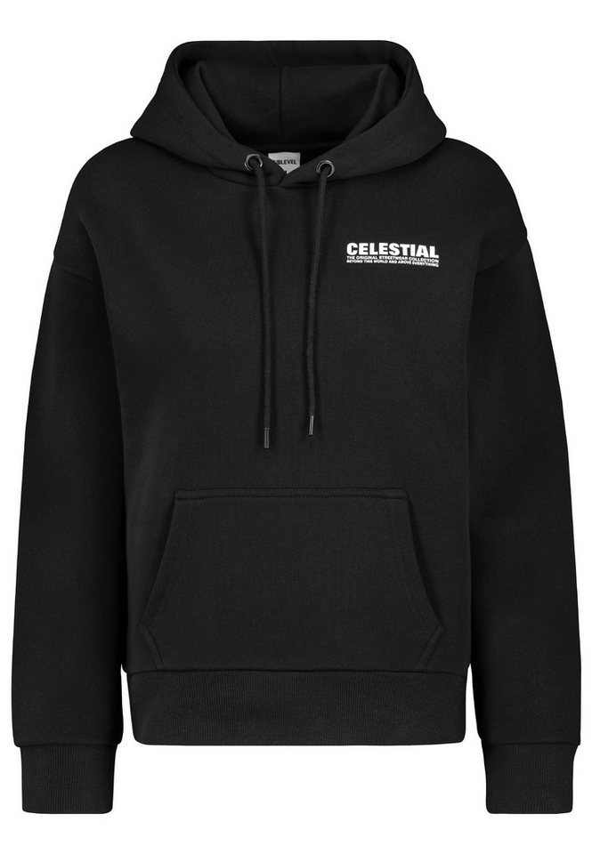 SUBLEVEL Hoodie Weicher mit Print und Komfortpassform (1-tlg) Hoodie mit Brustprint von SUBLEVEL