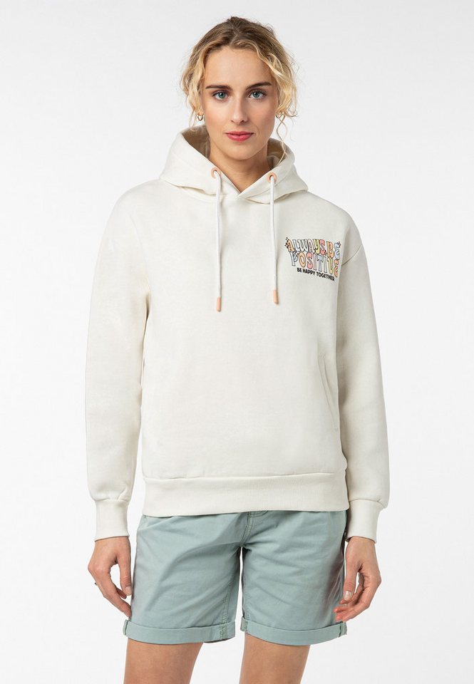 SUBLEVEL Kapuzenpullover mit Gute-Laune-Print Sweater, Kapuzensweatshirt mit Kängurutasche, mit Kapuze von SUBLEVEL