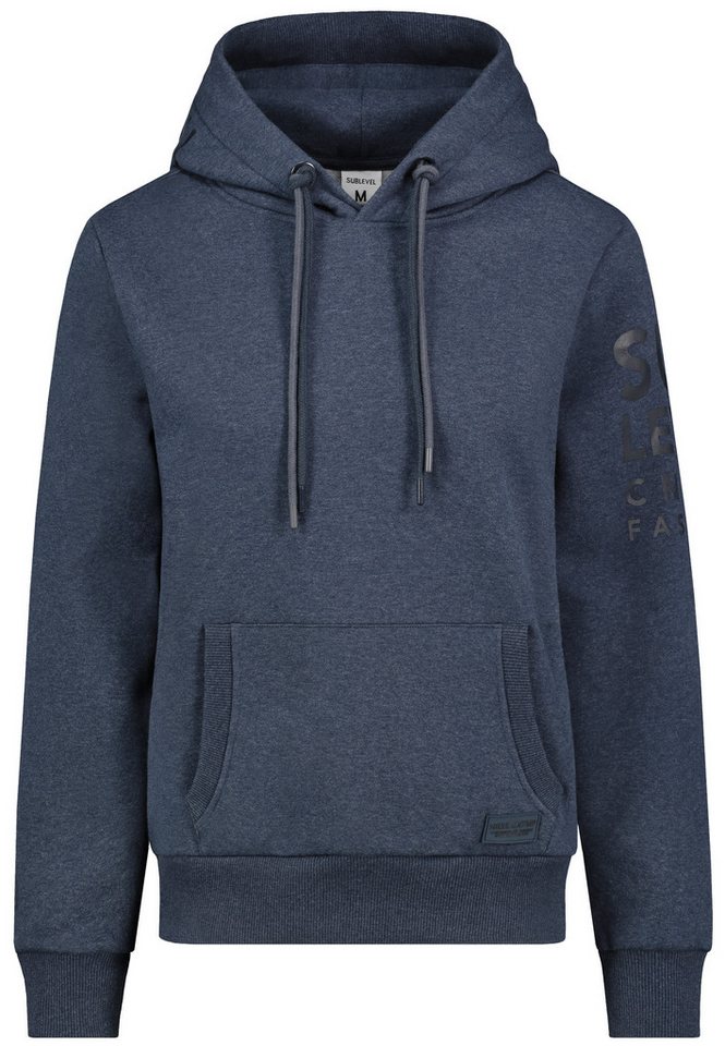 SUBLEVEL Hoodie mit Kängurutasche und Logo-Print (1-tlg) Sweat Hoodie von SUBLEVEL